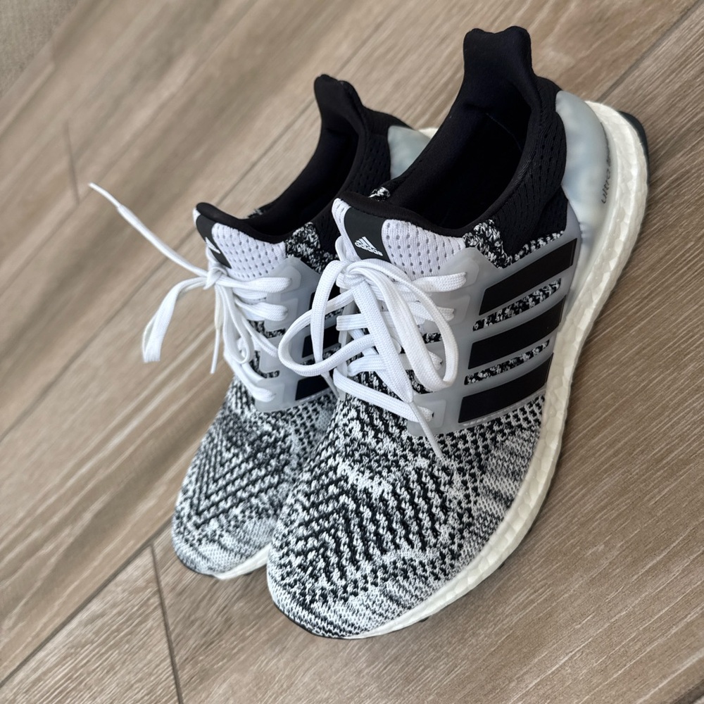 Adidas Ultra Boost Monochrome Knit Running Shoes